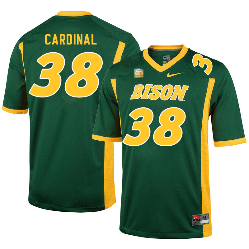 Men #38 Will Cardinal North Dakota State Bison College Football Jerseys Sale-Green - Click Image to Close